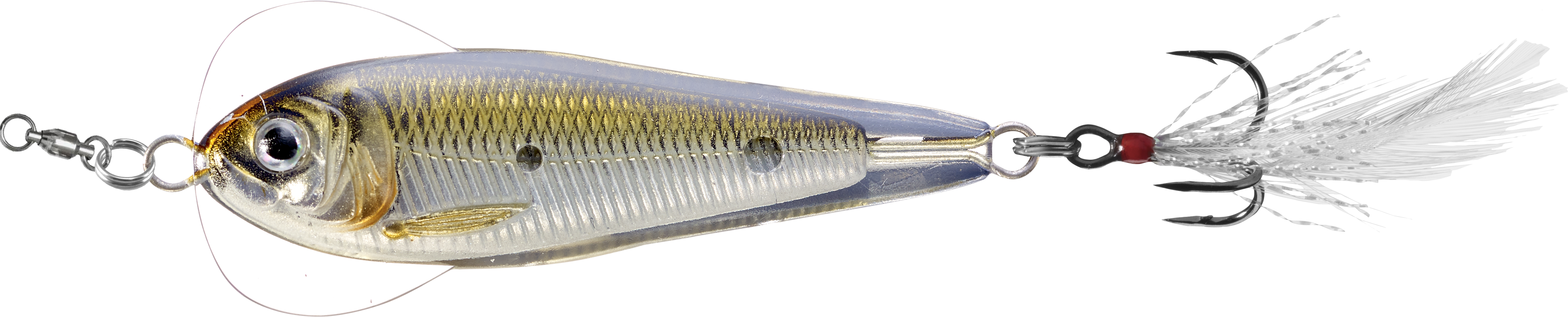 Livetarget Flutter Shad cucchiaino 1 3/4" Silver Pearl shad