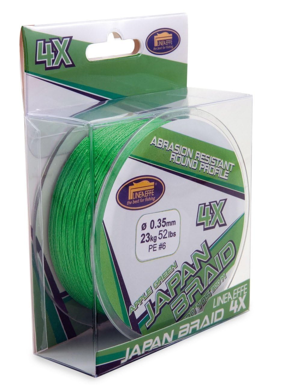 Linea Effe Japan Braid trecciato 300 m 0,35 mm apple green