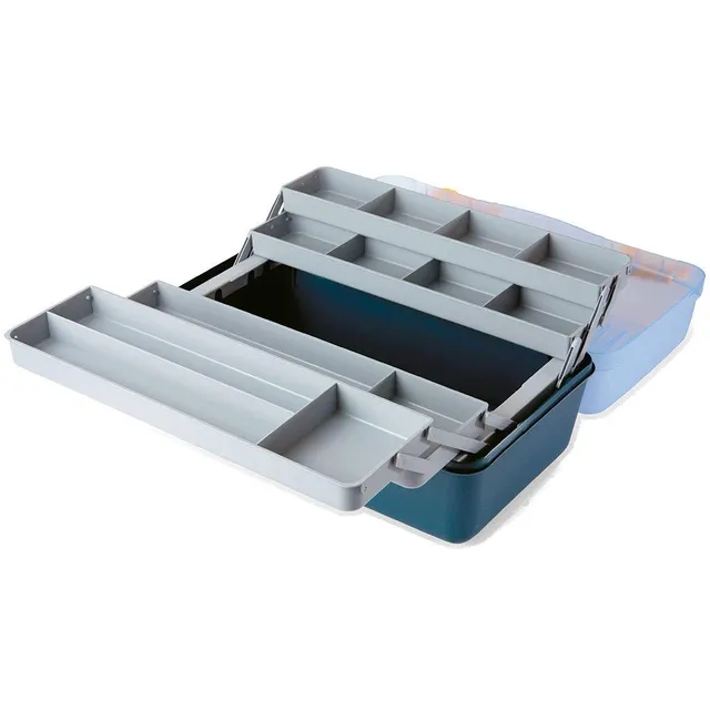 Linea Effe Scatola Pesca 4 Ripiani Blu 46x28x22 cm