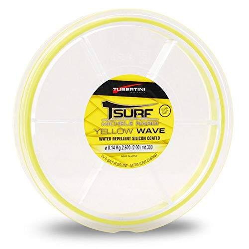 Tubertini T-Surf Shox Taper Line Monofilo Nylon Yellow