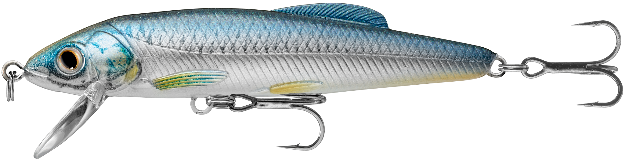 Livetarget Minnow Jerkbait esca 2 1/2" 134 Silver Pearl affondante