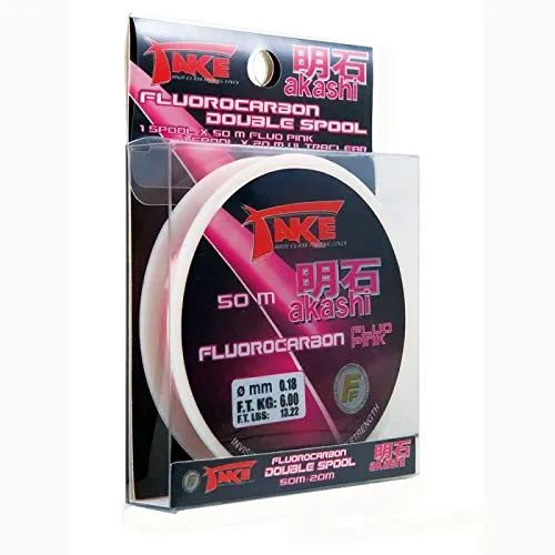 Linea Effe Take Akashi Filo da Pesca 0.18 mm Fluo Pink+Ultraclear