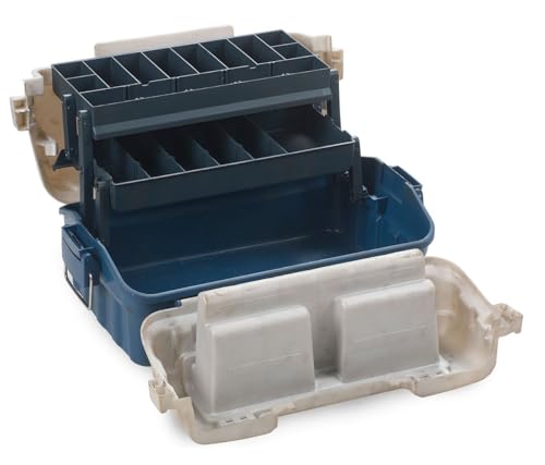 Linea Effe Box Scatola Pesca 2 Vassoi 39x25x16 cm Blu