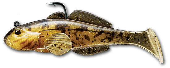 Livetarget Goby Paddle Tail esca siliconica 3 1/4" Natural