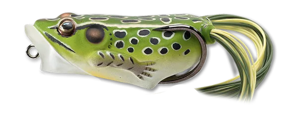 Livetarget Frog Popper rana 2" 3/8 oz Green Yellow superficie