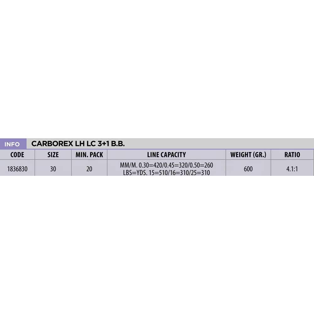 Linea Effe Carborex LH LC 3000 Mulinello Traina Sinistro
