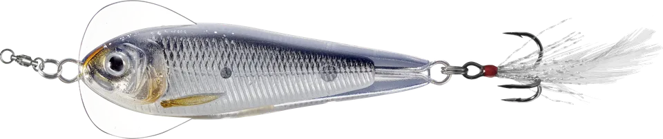 Livetarget Flutter Shad cucchiaino 1 3/4" Silver Pearl shad