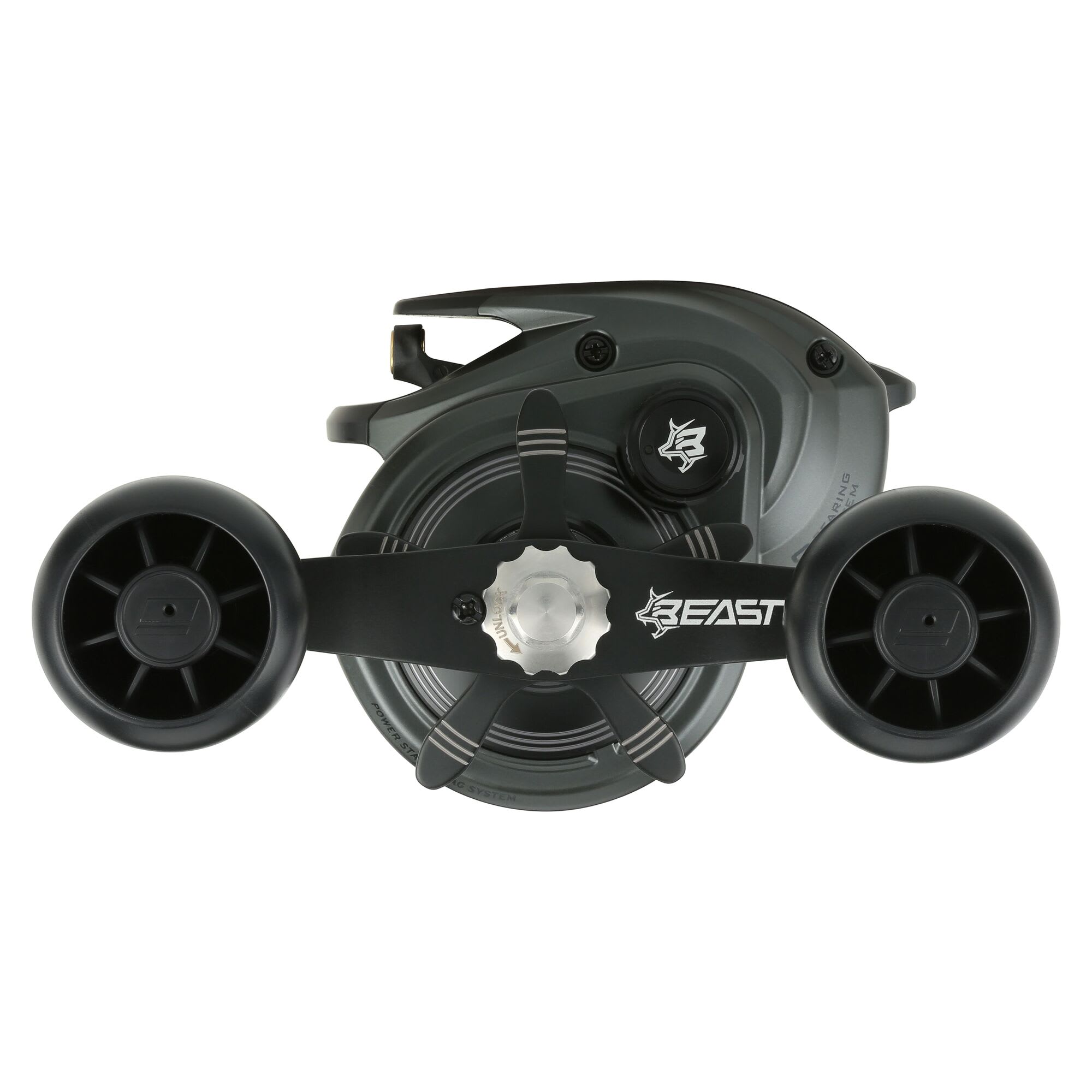 Abu Garcia Beast 400 Mulinello Casting Man sinistra