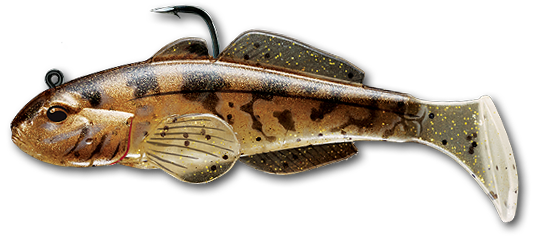Livetarget Goby Paddle Tail esca siliconica 3 1/4" Natural