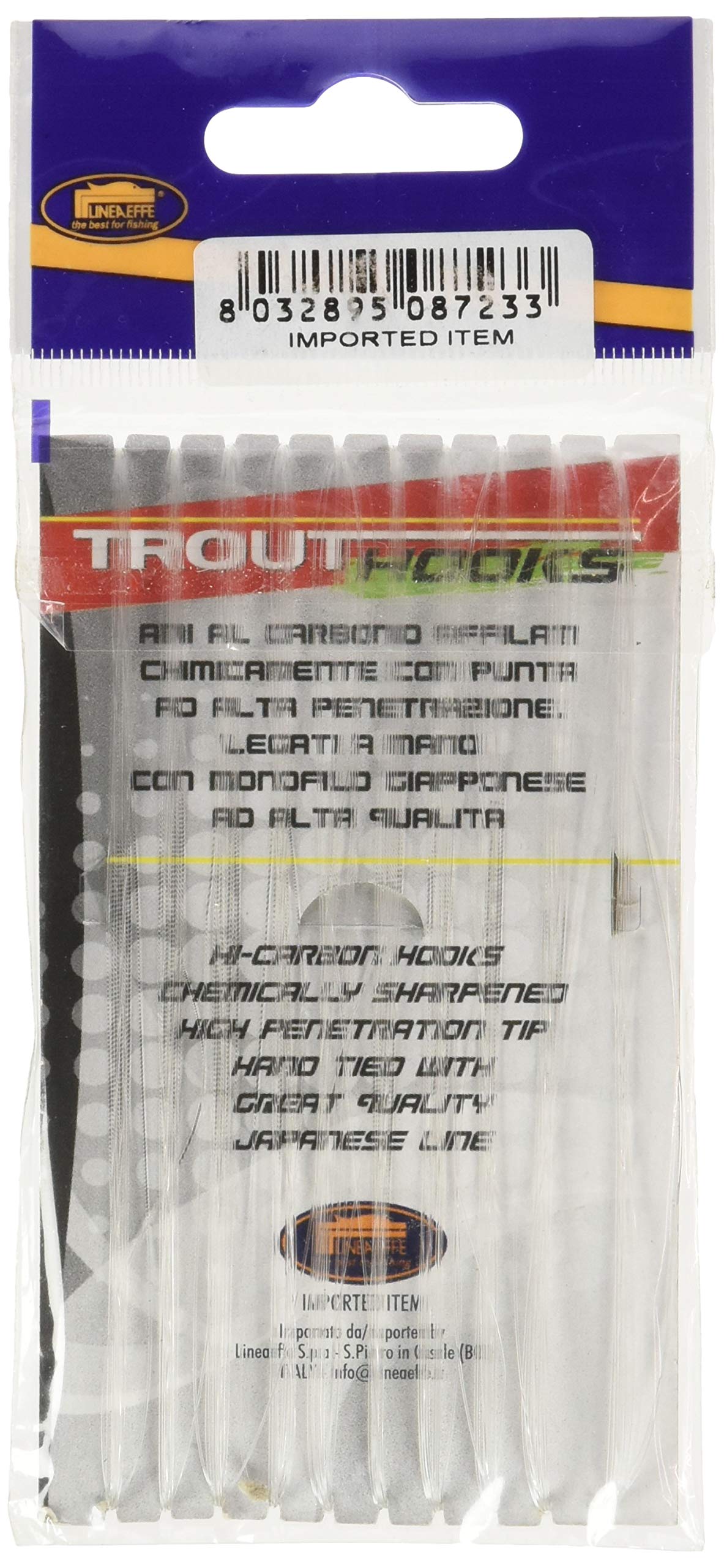 Lineaeffe Ami Legati Fluorocarbon Amo 6 0.20 mm 2 m Trota 10 pz