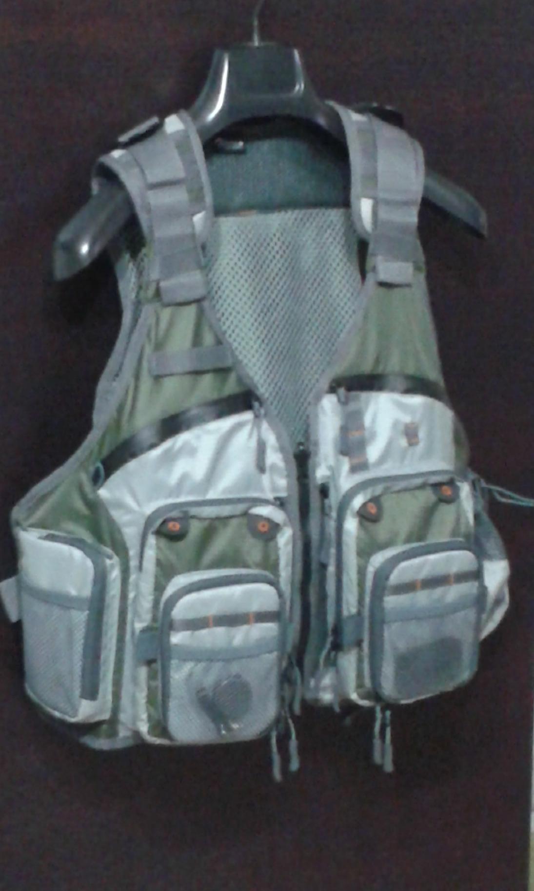 PELLOR Fishing Gilet Pesca Uomo Verde Multi Tasca