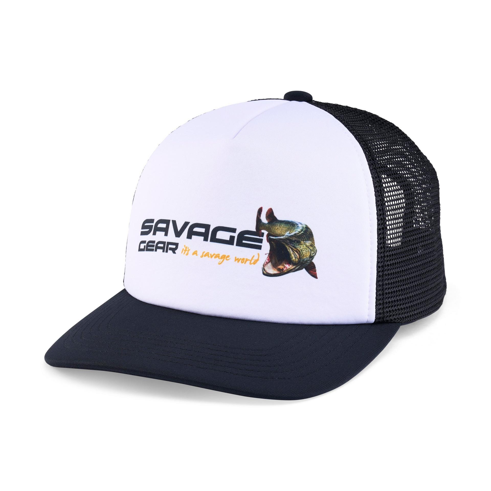 Savage Gear Orange LTD Musky Logo Foam Trucker cappello pesca
