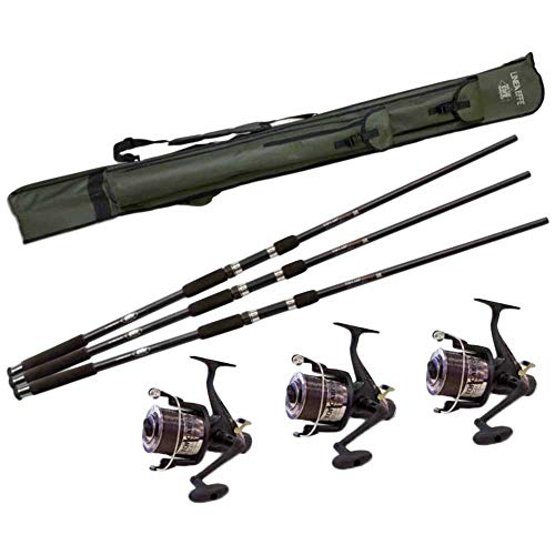 Lineaeffe Top Carp Combo 3 Canne Carpfishing + Mulinelli e Fodero