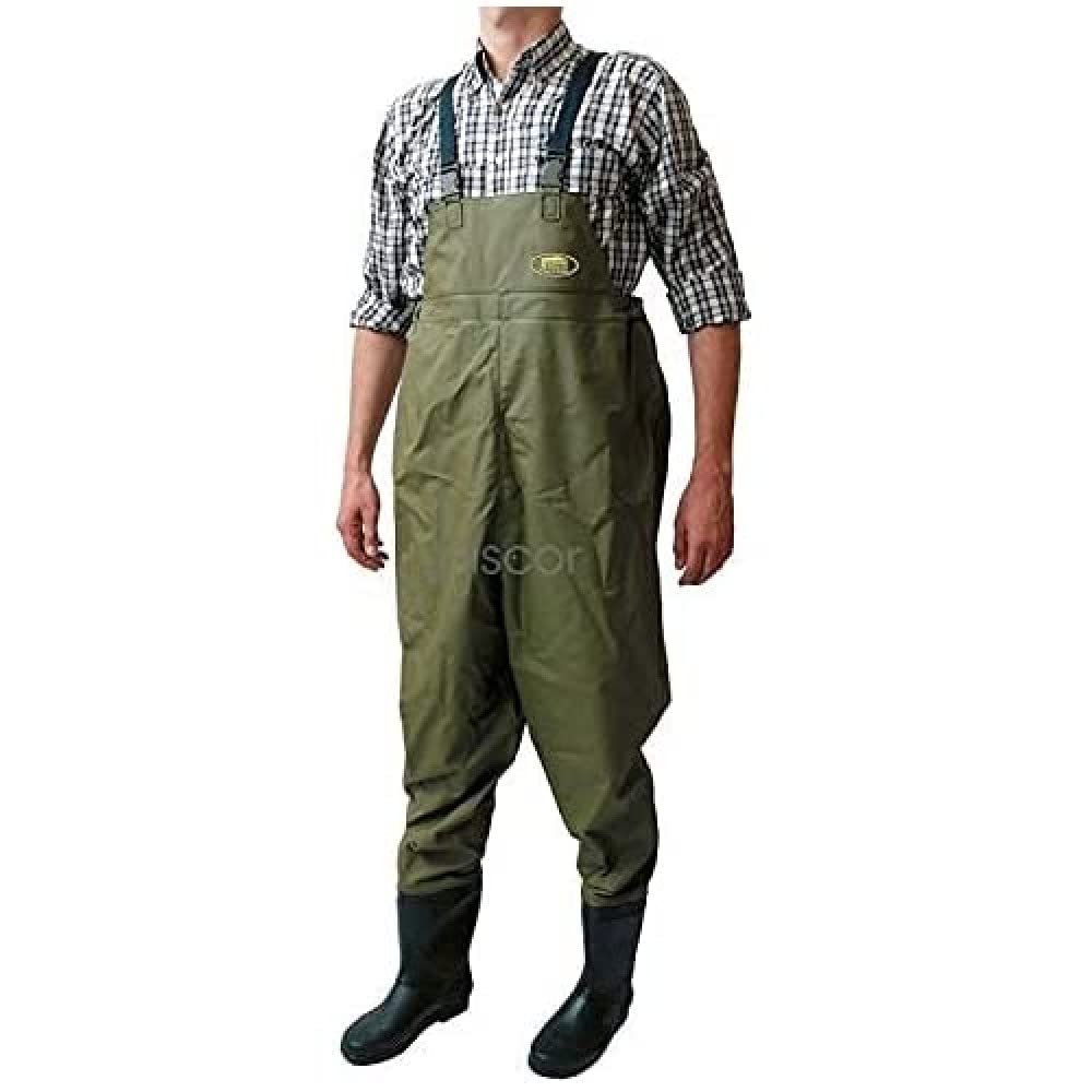 Lineaeffe Stivali Waders Traspirante Verde Taglia 45-46 Scafandro