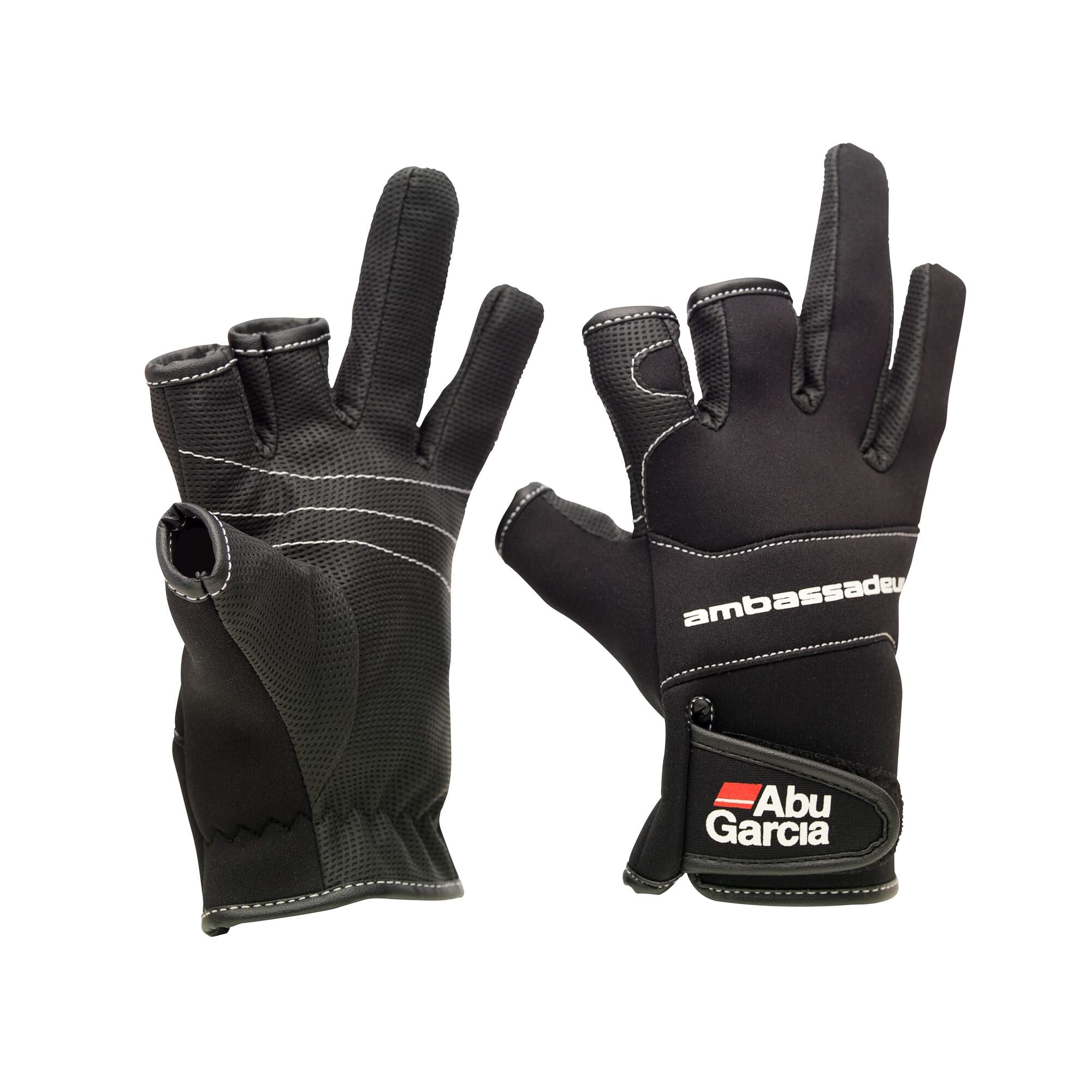 Abu Garcia Pro Series Stretch Gloves guanti neoprene neri L
