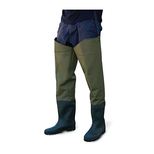 Lineaeffe Waders Stivale Coscia PVC Impermeabile Pesca