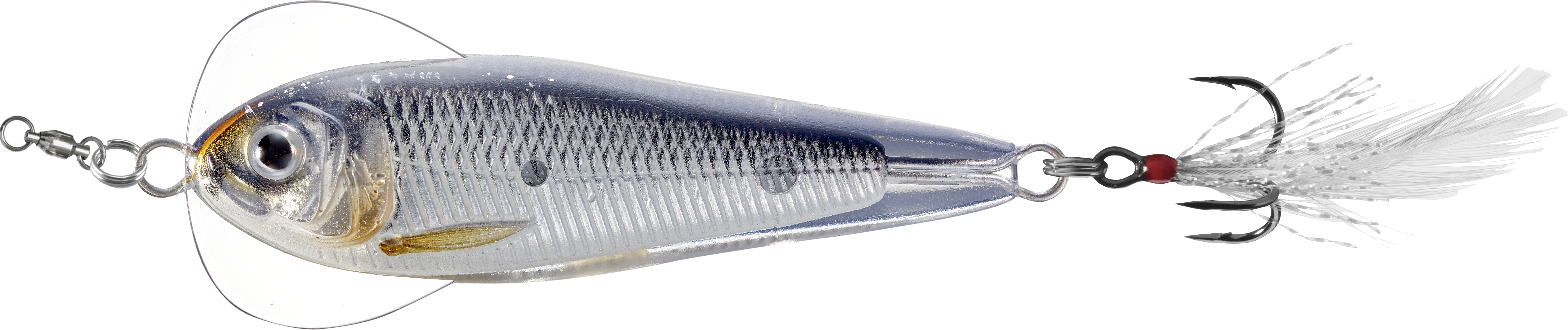 Livetarget Flutter Shad cucchiaino 1 3/4" Silver Pearl shad