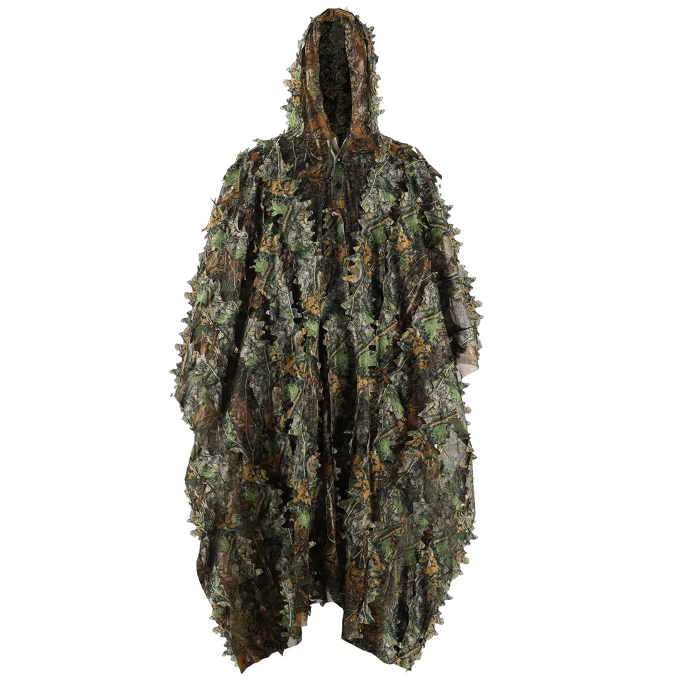 Pellor Hunting Ghillie Suit Tuta Mimetica 3D Foglie