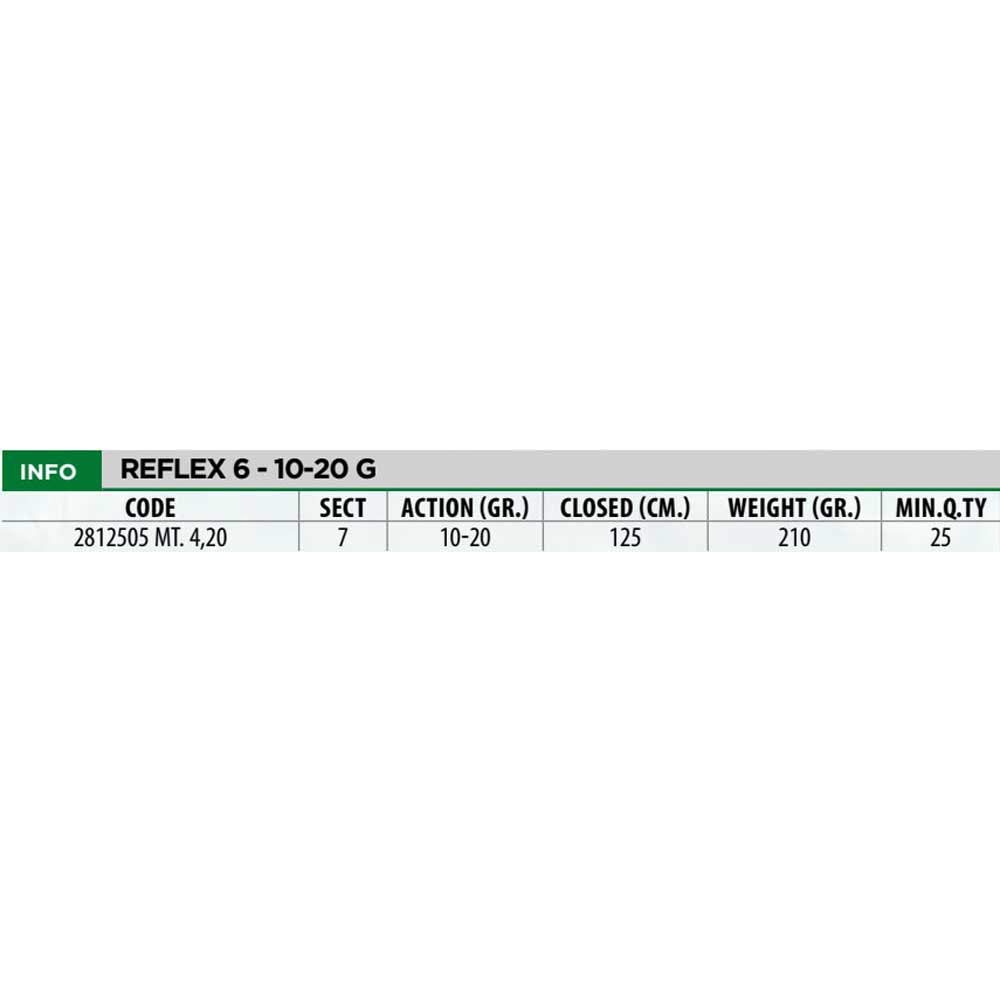 Linea Effe Reflex 6 4,20 m Canna Trota 10-20 g