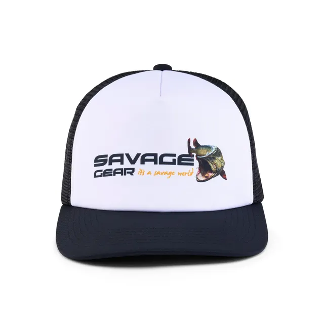 Savage Gear Orange LTD Musky Logo Foam Trucker cappello pesca