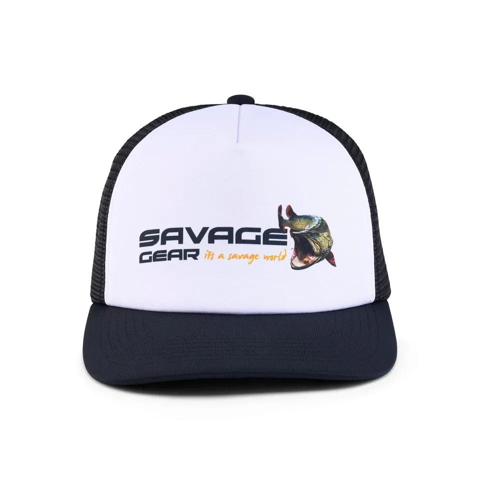 Savage Gear Orange LTD Musky Logo Foam Trucker cappello pesca