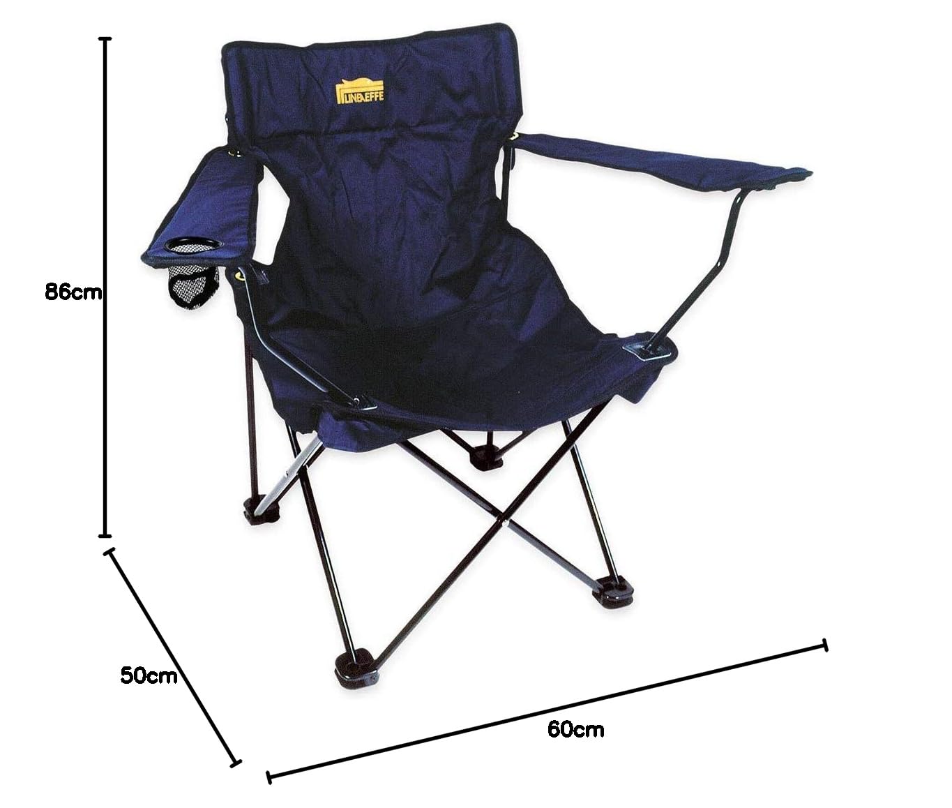 Linea Effe sedia pesca blu braccioli 86x60x50 cm