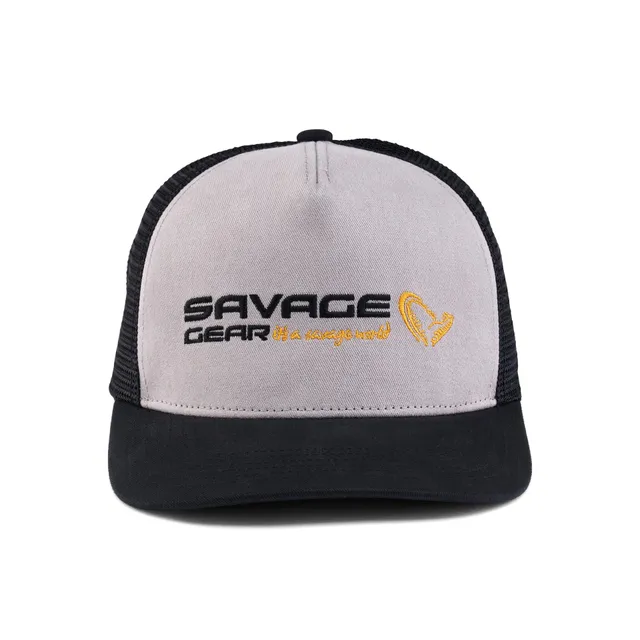 Savage Gear Orange LTD Logo Twill Trucker cappello pesca