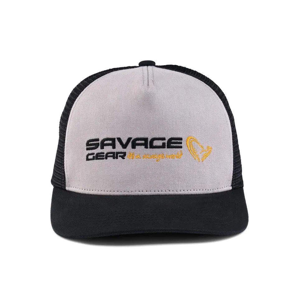 Savage Gear Orange LTD Logo Twill Trucker cappello pesca