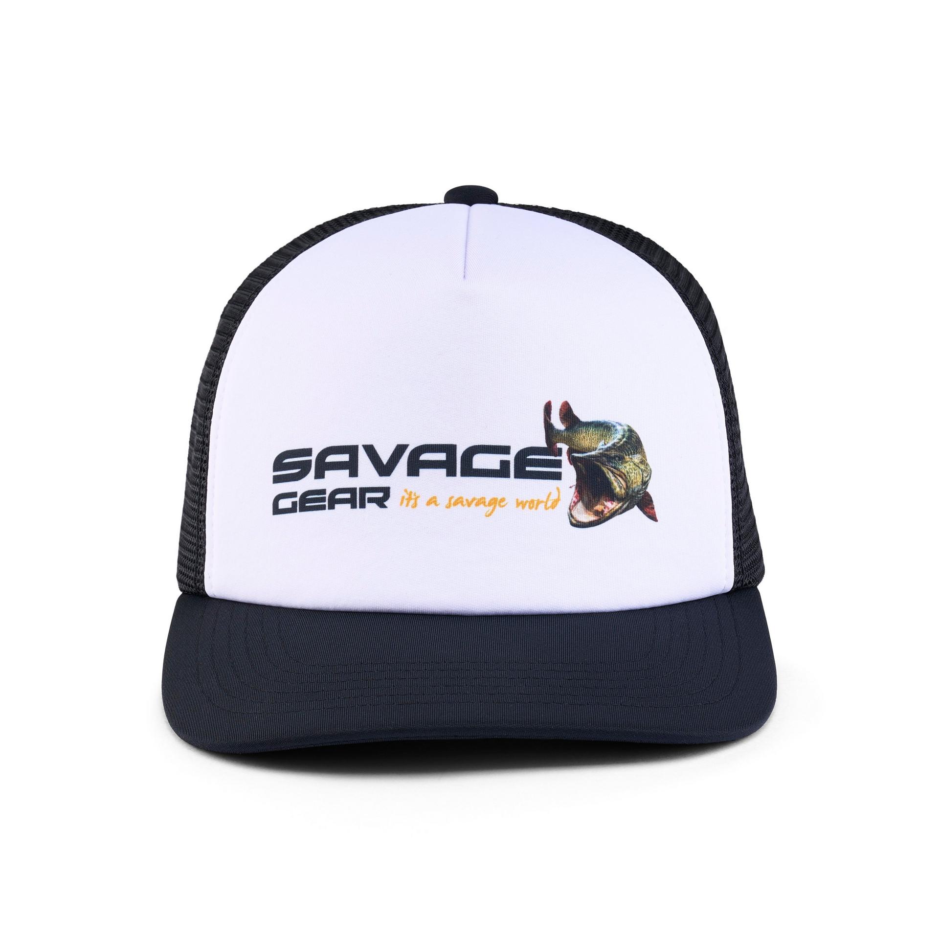 Savage Gear Orange LTD Musky Logo Foam Trucker cappello pesca