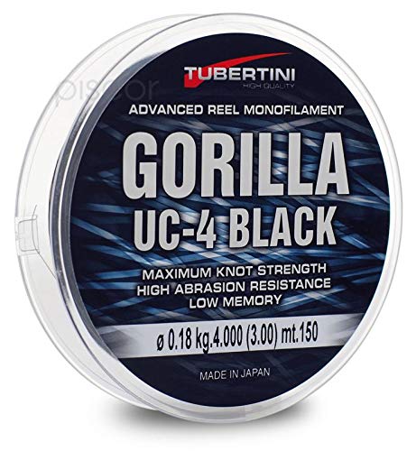 Tubertini Gorilla UC4 Filo Nylon Nero 1000 m Spinning