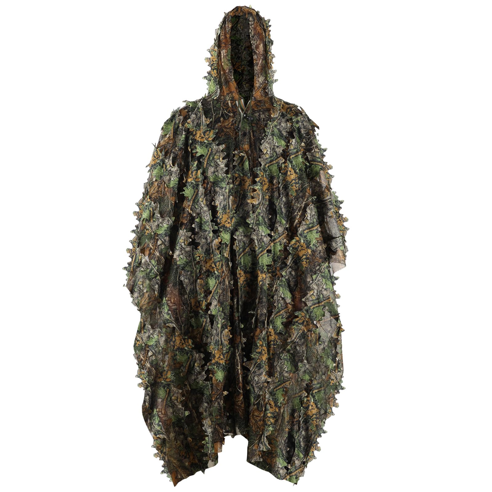 Pellor Hunting Ghillie Suit Tuta Mimetica 3D Foglie