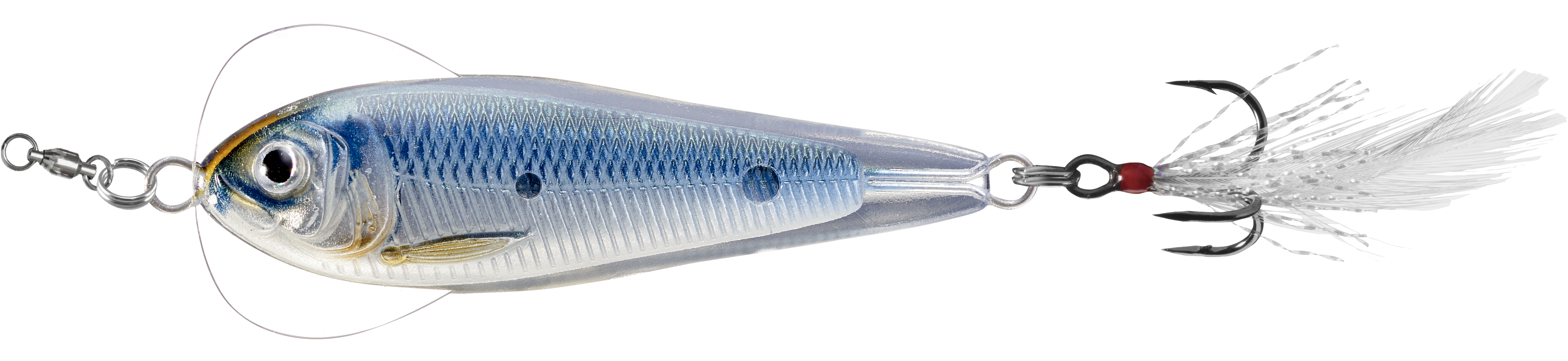 Livetarget Flutter Shad cucchiaino 1 3/4" Silver Pearl shad