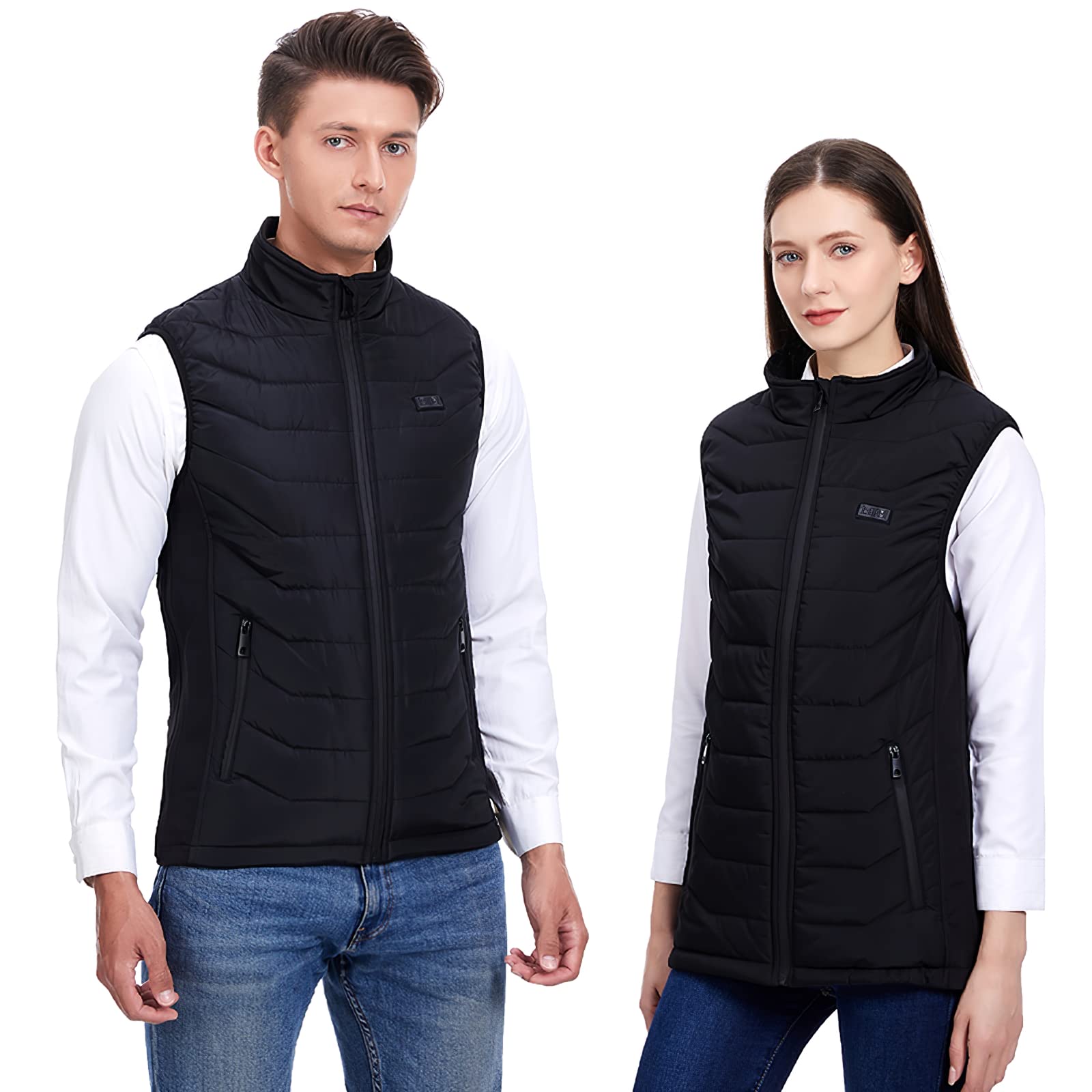 PELLOR Hunting Gilet Riscaldato USB XXL Nero Uomo Donna