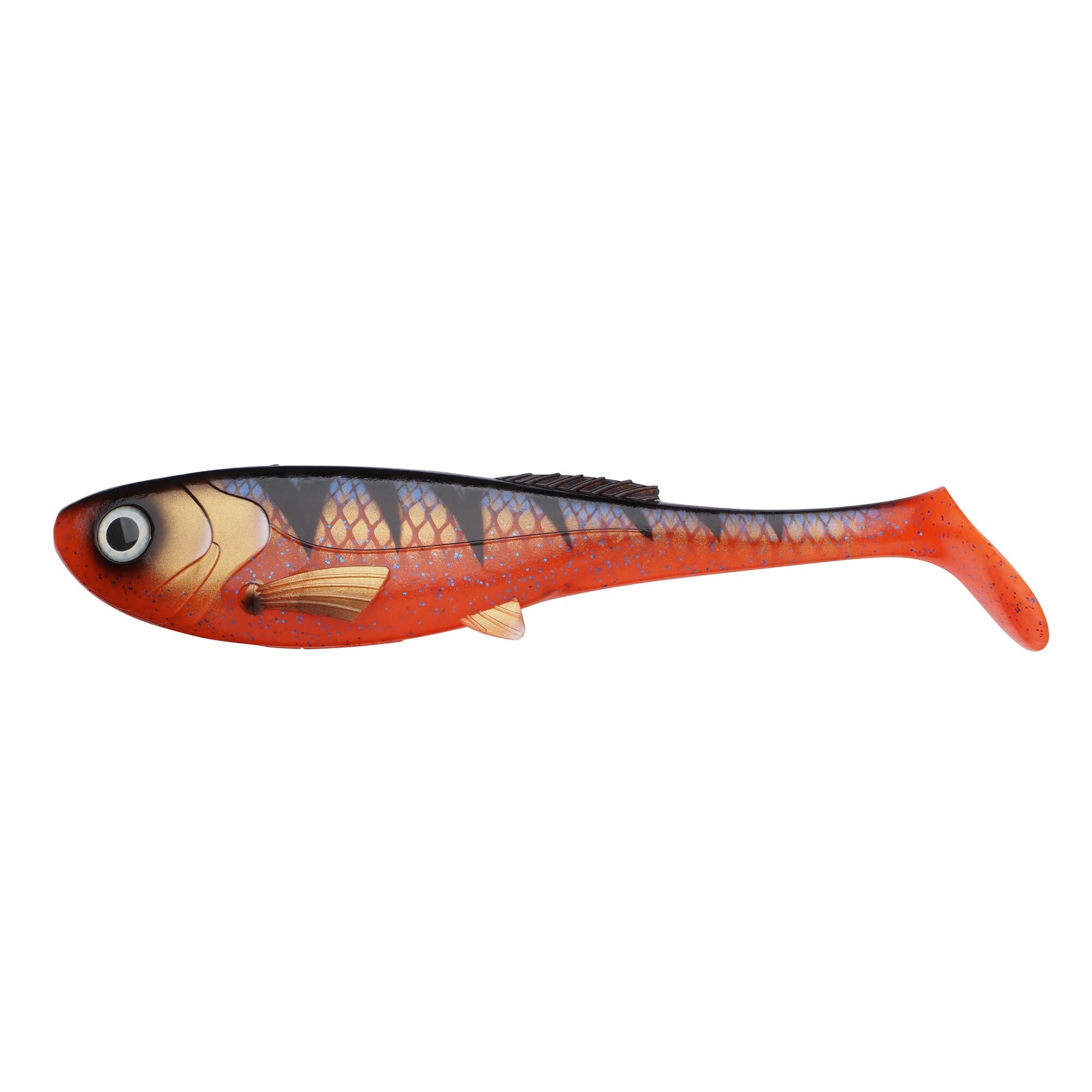 Abu Garcia Beast Slim Paddletail shad gomma Firetiger profondità