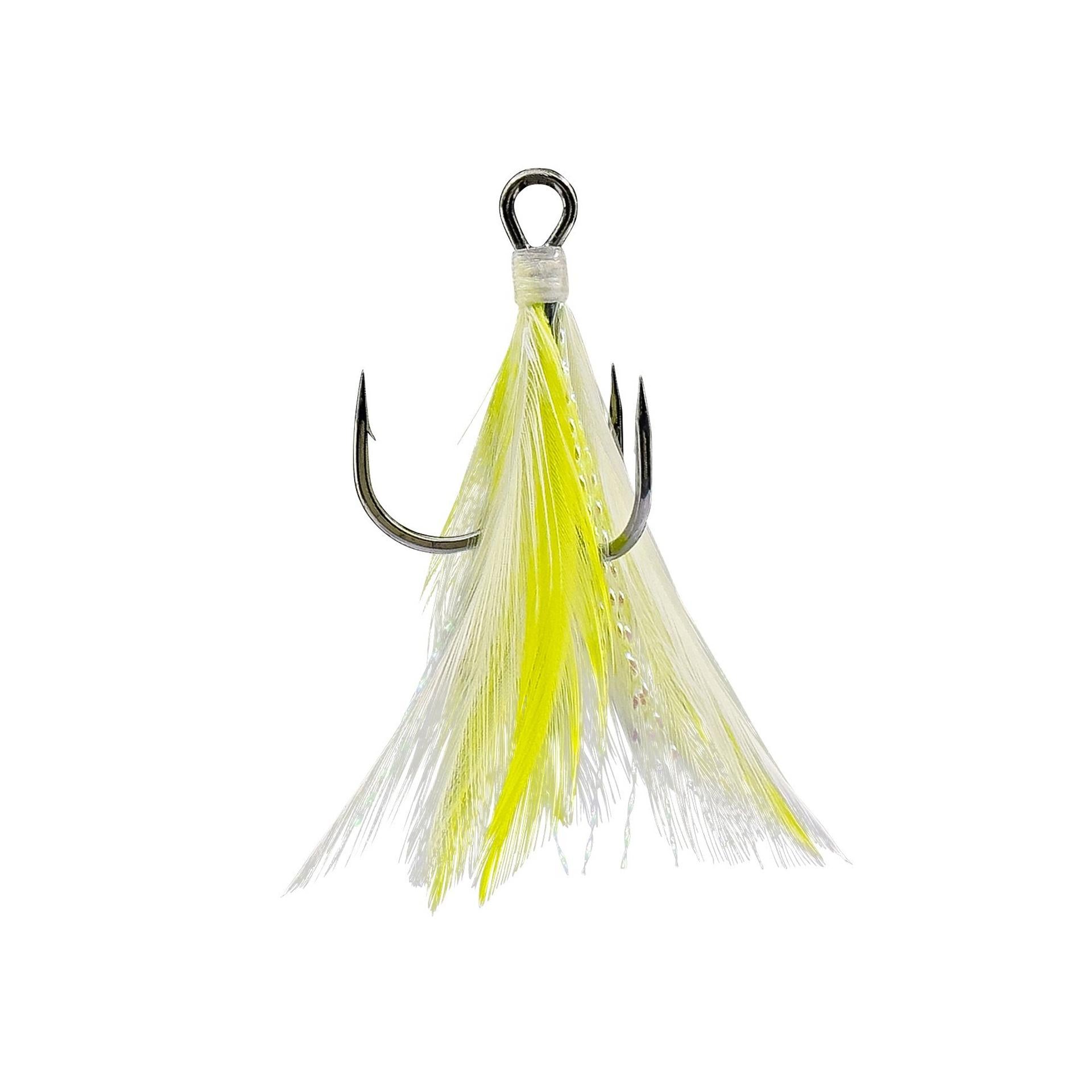 Savage Gear Weight Feathered Treble Hooks ancoretta Natural