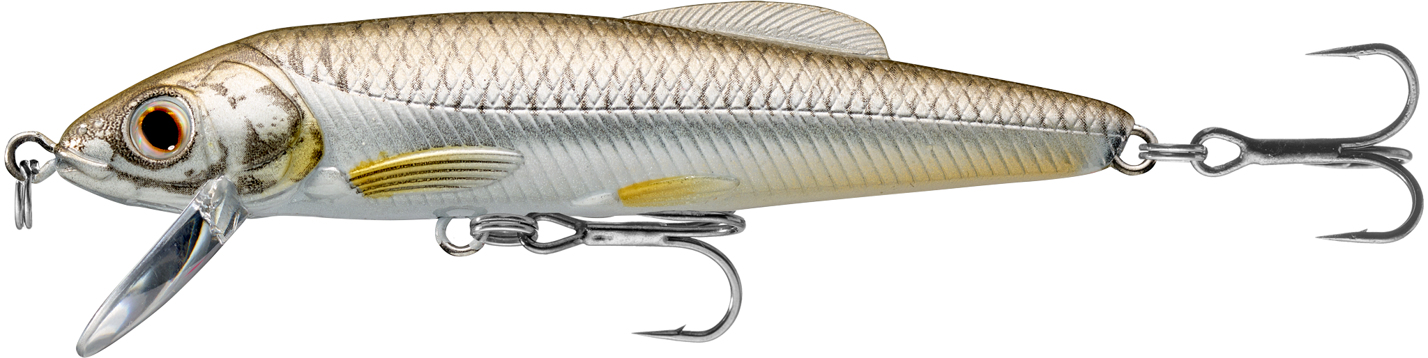 Livetarget Minnow Jerkbait esca 2 1/2" 134 Silver Pearl affondante