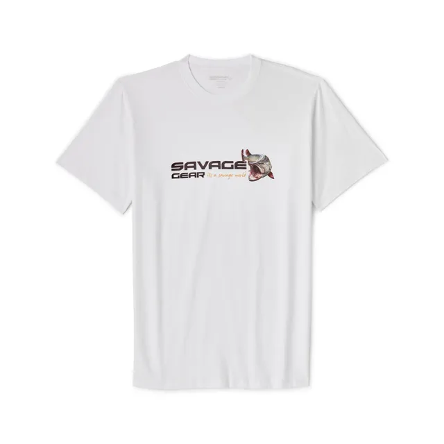 Savage Gear Orange LTD Musky Graphic Tee maglietta L manica corta