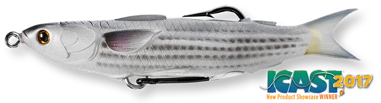 Livetarget Hollow Body Mullet esca topwater 3 3/4" 716 Silver