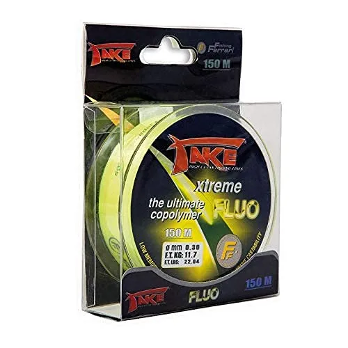 Linea Effe Monofili Take Xtreme 0,25 mm 150 m Fluo Yellow