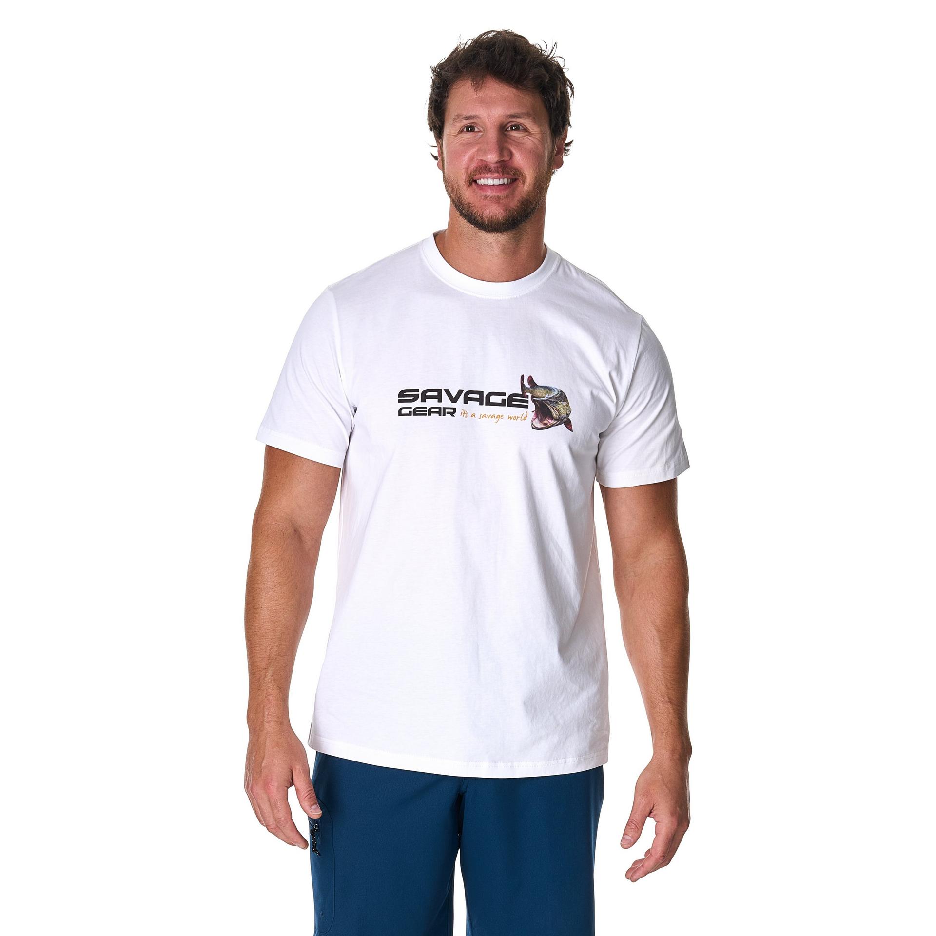 Savage Gear Orange LTD Musky Graphic Tee maglietta L manica corta